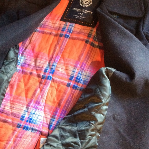 Women’s American eagle pea coat navy sz S - Picture 6 of 6